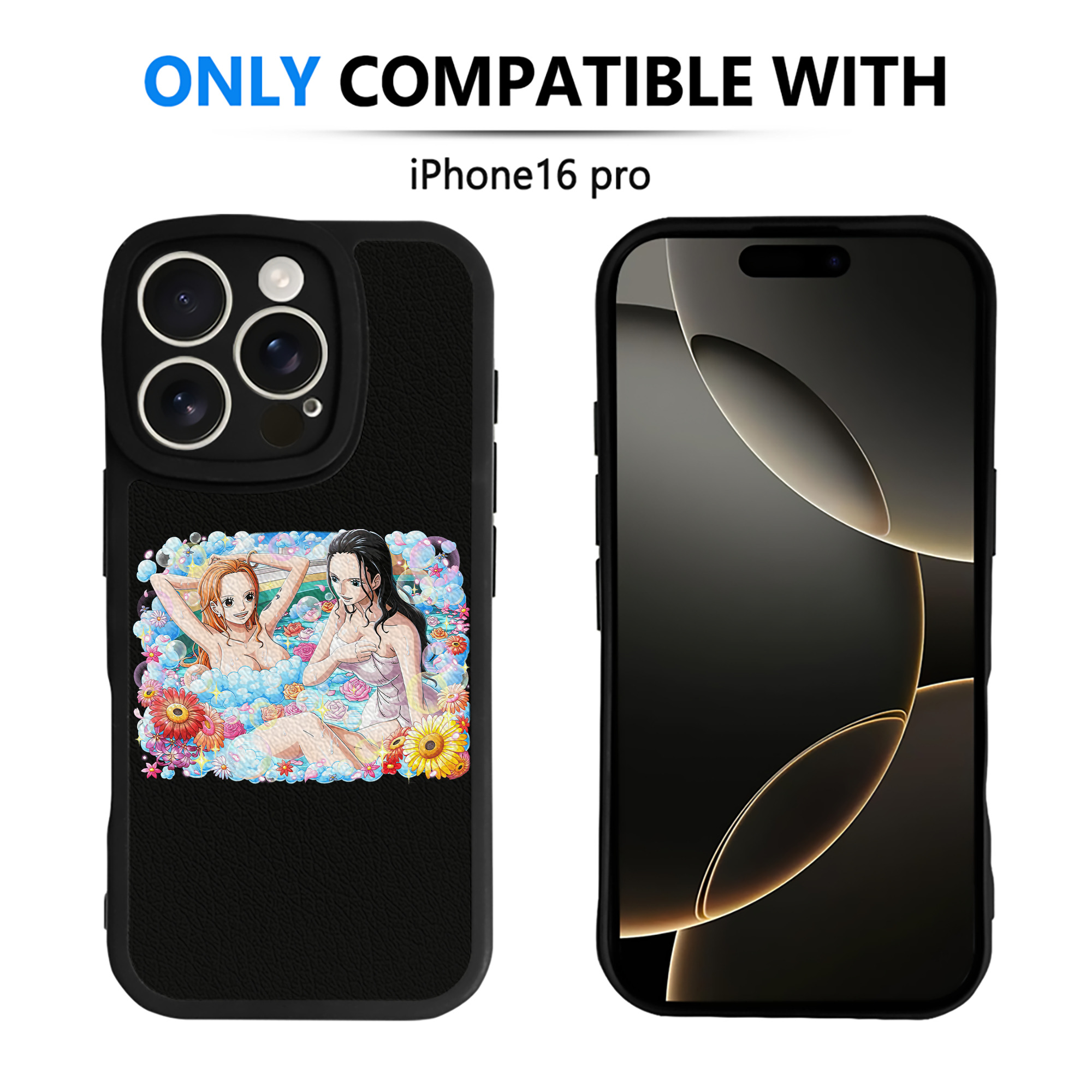 （画像用） ワンピース ニコ・ロビン ONE PIECE Nico Robin 【iPhone 16シリーズ対応】シリコンスマホケース（レザー調） 材質：シリコン